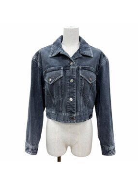 Louis Vuitton Cotton Monogram Logo Patch Wash Denim Jacket Indigo IT 38